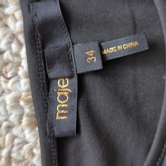 MAJE Paris dress, blue and black.  Size 34 - Picture 4 of 11